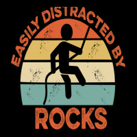 Easily Distracted By Rocks T-shirt Big Wall Fans And Geologists Lightweight Hoodie | Artistshot