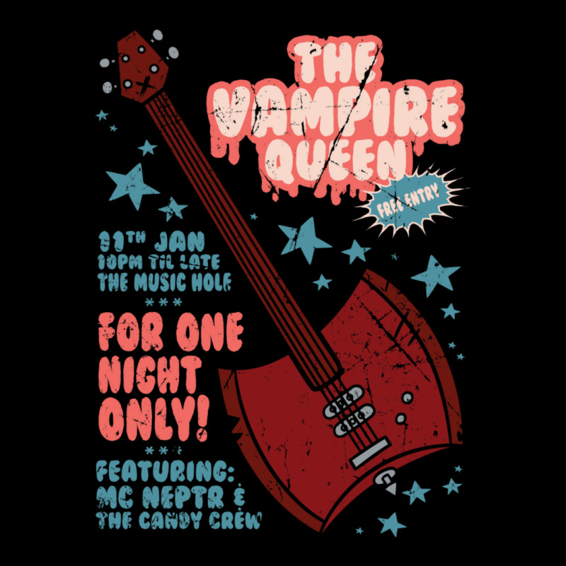  l'affiche De La Musique De La Reine Des Vampires  Par Toastmonsters Men's Long Sleeve Pajama Set | Artistshot