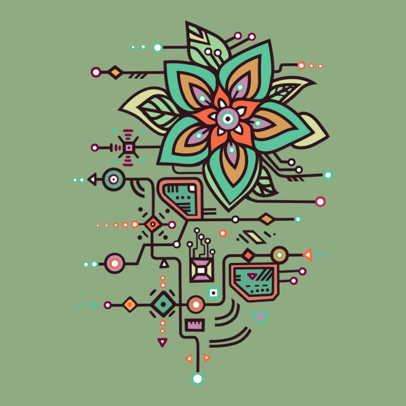 Flower Algorithm Round Patch | Artistshot