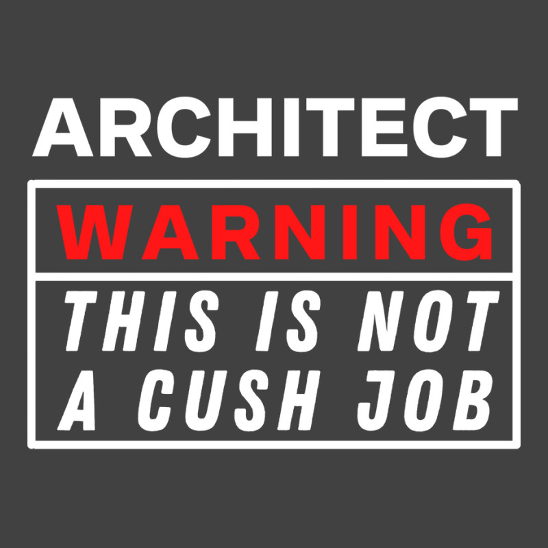 Architect Warning This Is Not A Cush Job Yellow Vintage T-shirt | Artistshot