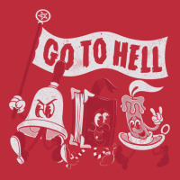 Go To Hell   Vintage Distressed Creepy Cute Goth Cartoon   Exorcise Pocket T-shirt | Artistshot