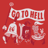 Go To Hell   Vintage Distressed Creepy Cute Goth Cartoon   Exorcise V-neck Tee | Artistshot