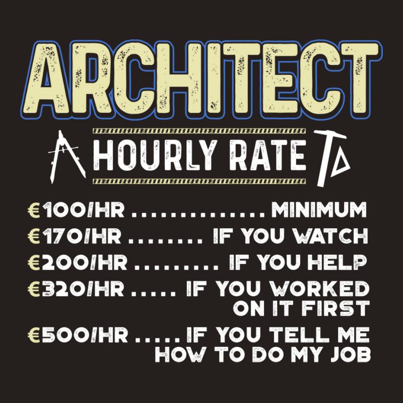 Architect Funny Yellow Tank Top | Artistshot