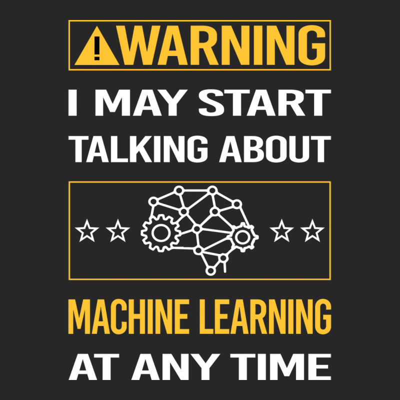 Funny Yellow Warning Machine Learning Men's T-shirt Pajama Set | Artistshot