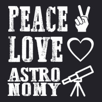 Peace Love Astronomy Stars Unisex Sherpa-lined Denim Jacket | Artistshot