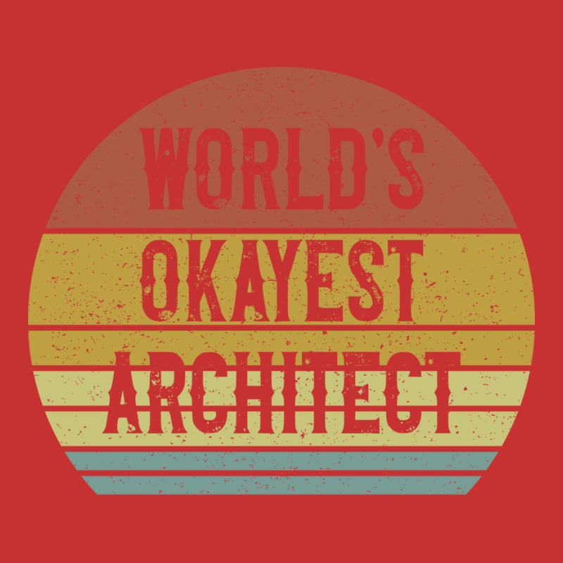 Worlds Okayest Architect 70s V-neck Tee | Artistshot