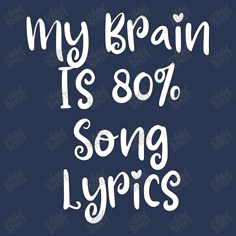 My Brain Is 80% Song Lyrics Men Denim Jacket | Artistshot