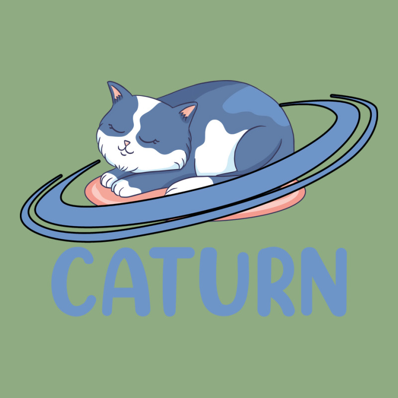 Caturn Sleeping Cat On Planet Saturn Astronomy Graphic T-shirt | Artistshot