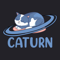 Caturn Sleeping Cat On Planet Saturn Astronomy Unisex Sherpa-lined Denim Jacket | Artistshot