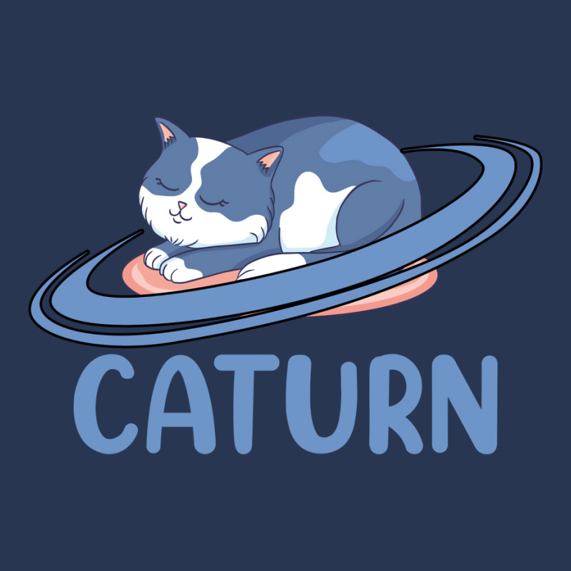 Caturn Sleeping Cat On Planet Saturn Astronomy Men Denim Jacket | Artistshot