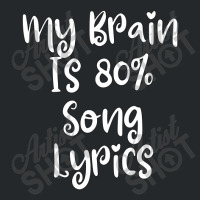 My Brain Is 80% Song Lyrics Crewneck Sweatshirt | Artistshot