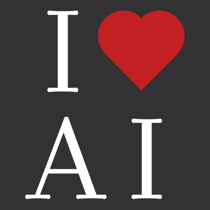 I Love Ai Vintage Hoodie | Artistshot