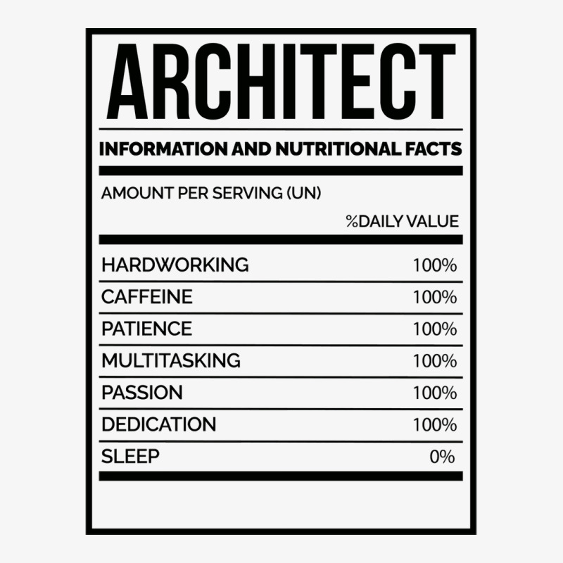 Awesome And Funny Nutrition Label Architect Architects Architecture Sa Champion Hoodie | Artistshot