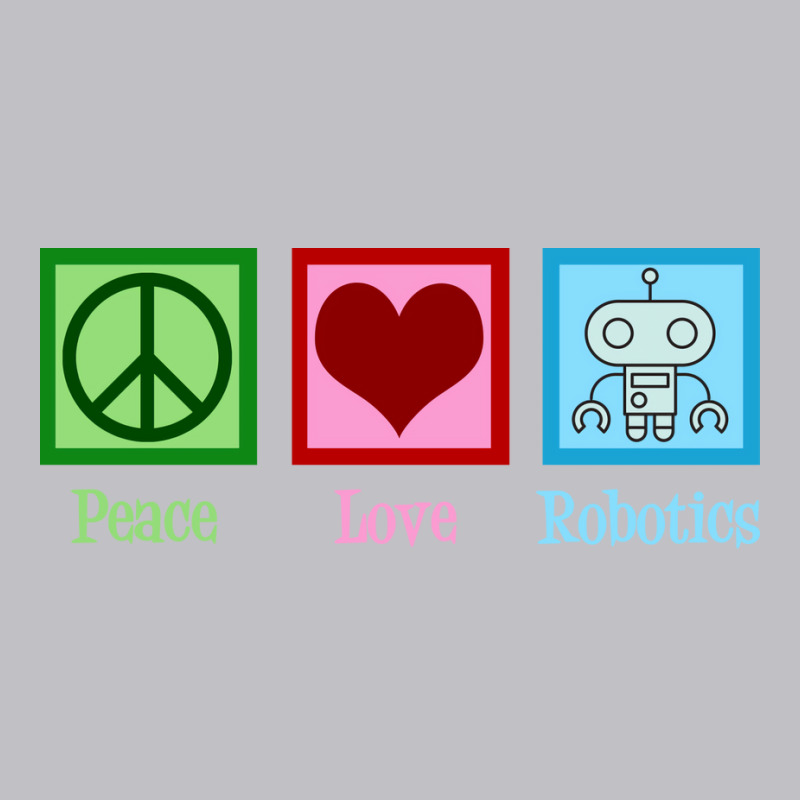 Peace Love Robotics Pocket T-shirt | Artistshot