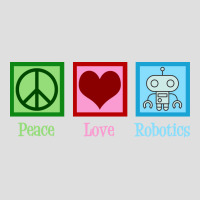 Peace Love Robotics V-neck Tee | Artistshot