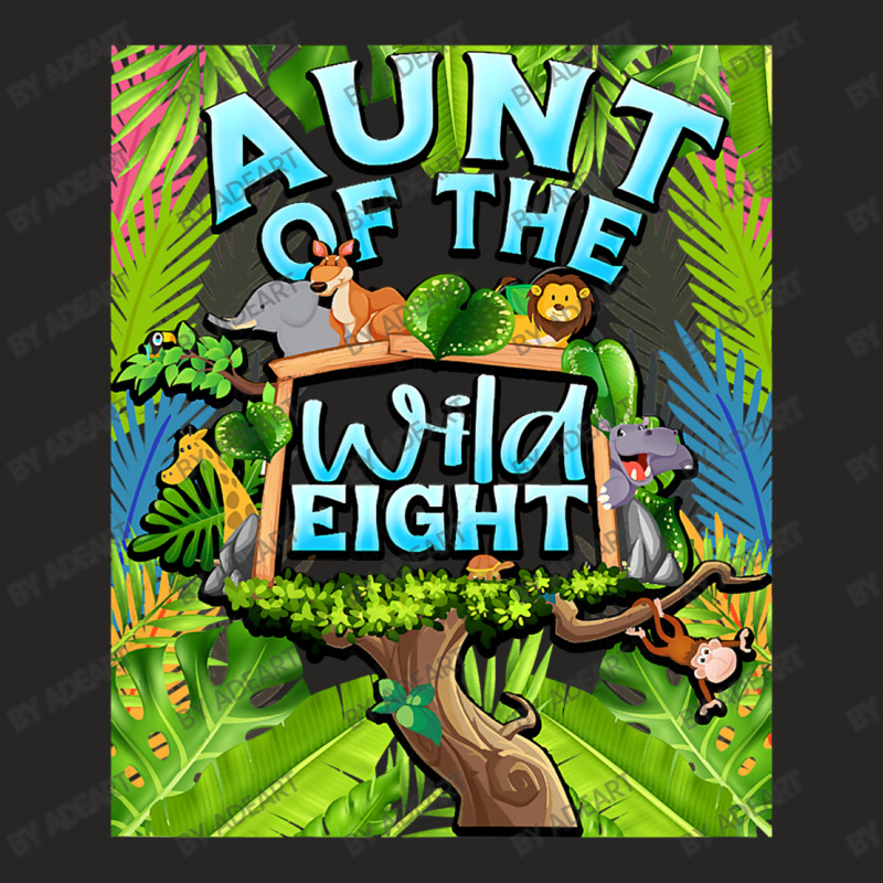 Aunt Of The Wild Eight Zoo Safari Ladies Fitted T-Shirt by AdeArt | Artistshot