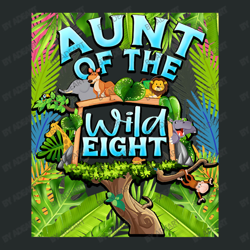 Aunt Of The Wild Eight Zoo Safari Women's Triblend Scoop T-shirt by AdeArt | Artistshot