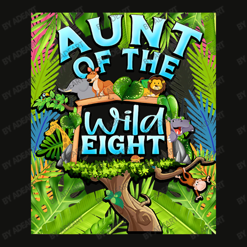 Aunt Of The Wild Eight Zoo Safari Scorecard Crop Tee by AdeArt | Artistshot