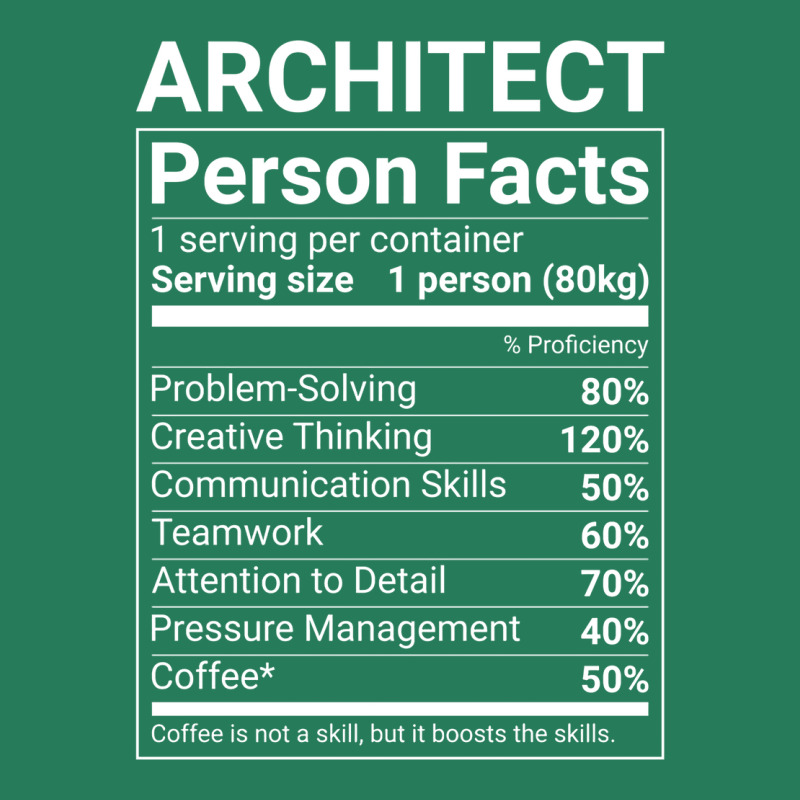 Funny Architect Person Facts White Text Cute T-shirt | Artistshot