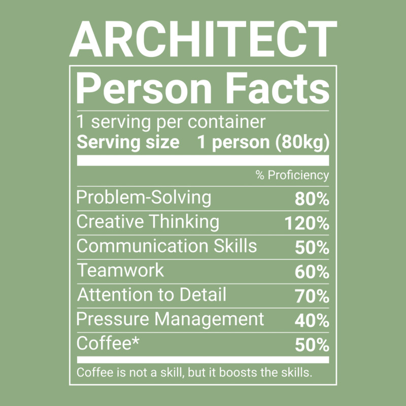 Funny Architect Person Facts White Text Cute Graphic T-shirt | Artistshot