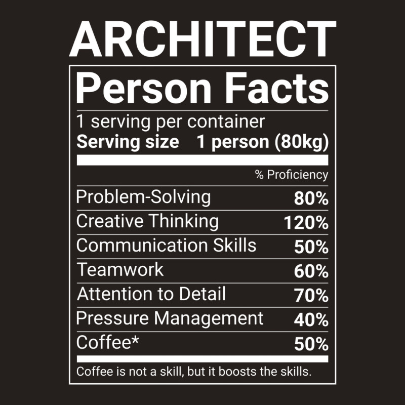 Funny Architect Person Facts White Text Cute Tank Top | Artistshot