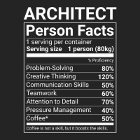 Funny Architect Person Facts White Text Cute 3/4 Sleeve Shirt | Artistshot