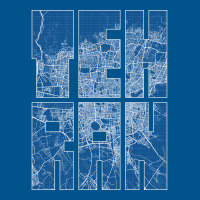 Tehran Iran City Map Typography Blueprint Classic T-shirt | Artistshot