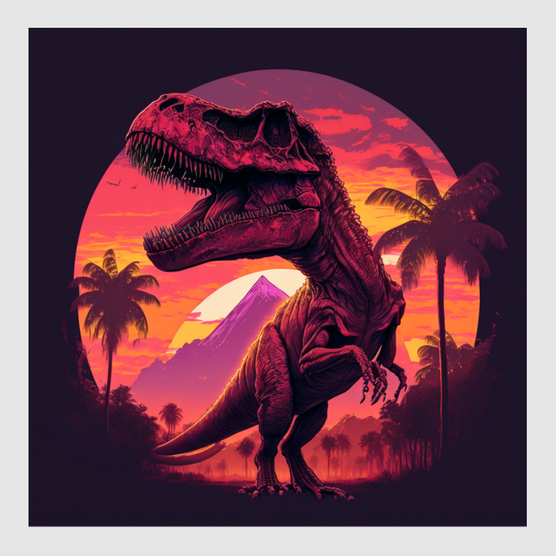 Sunset 80s T Rex Exclusive T-shirt | Artistshot