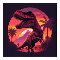 Sunset 80s T Rex Women's Pajamas Set | Artistshot