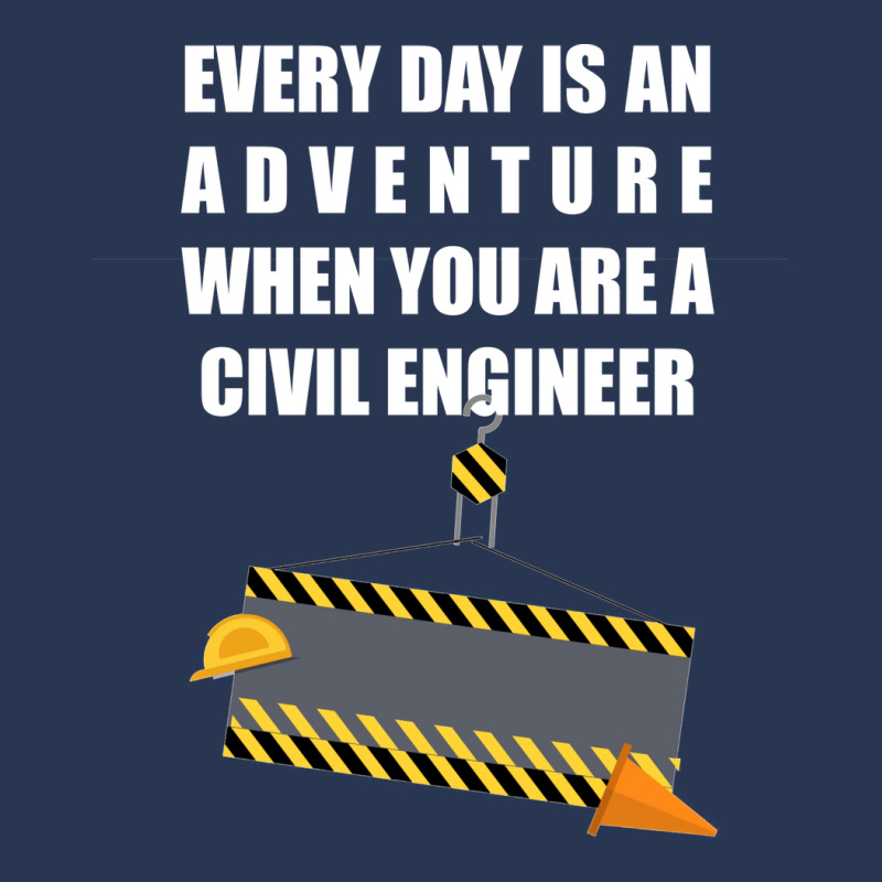 Every Day Is An Adventure When You Are A Civil Engineer Yellow Men Denim Jacket | Artistshot