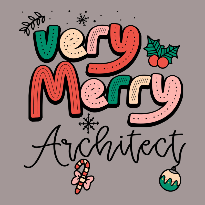 Very Merry Architect Christmas Humor Vintage Hoodie | Artistshot