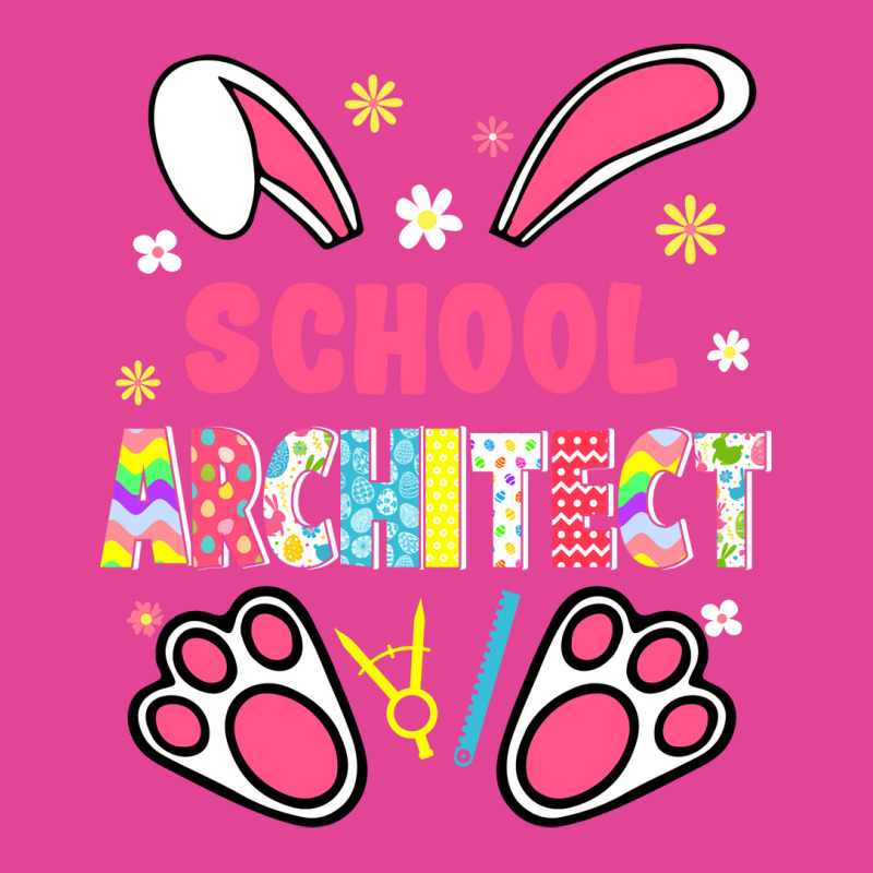 Funny Rabbit School Architect Easter Day Eggs Bunny Girl T-shirt | Artistshot