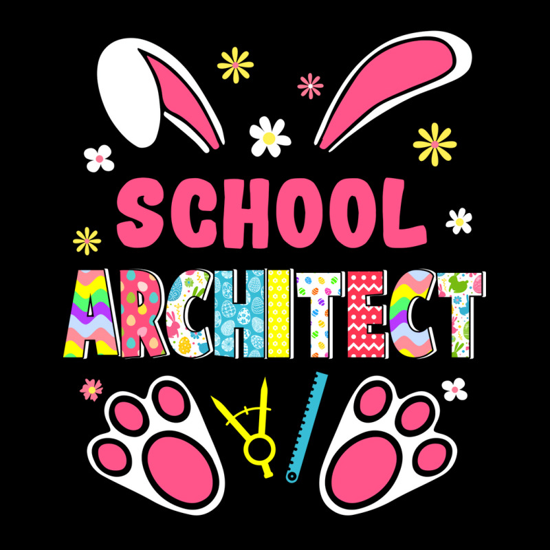 Funny Rabbit School Architect Easter Day Eggs Bunny Girl Men's 3/4 Sleeve Pajama Set | Artistshot