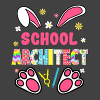 Funny Rabbit School Architect Easter Day Eggs Bunny Girl Vintage T-shirt | Artistshot