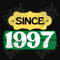 Since 1997 Birthday Retro Black Yellow Green White Crop Top | Artistshot