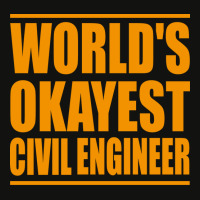 Worlds Okayest Civil Engineer Yellow Scorecard Crop Tee | Artistshot