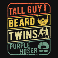 Perfect Gift For Kids Dude-tall Guy Beard Twins Purple Hoser Baby Beanies | Artistshot