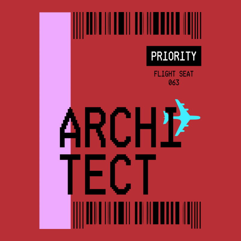 Plane Ticket Profession Pocket Design Architect 70s T-shirt | Artistshot