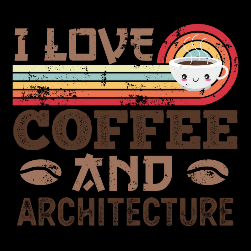 I Love Coffee And Architecture Retro Sunset Gift Quote Lightweight Hoodie | Artistshot