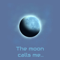 The Moon Calls Me Red Lightweight Hoodie | Artistshot