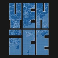 Venice Italy City Map Typography Blueprint Flannel Shirt | Artistshot