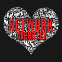 Network Architect Heart Shape Word Cloud Design Design Yellow Flannel Shirt | Artistshot