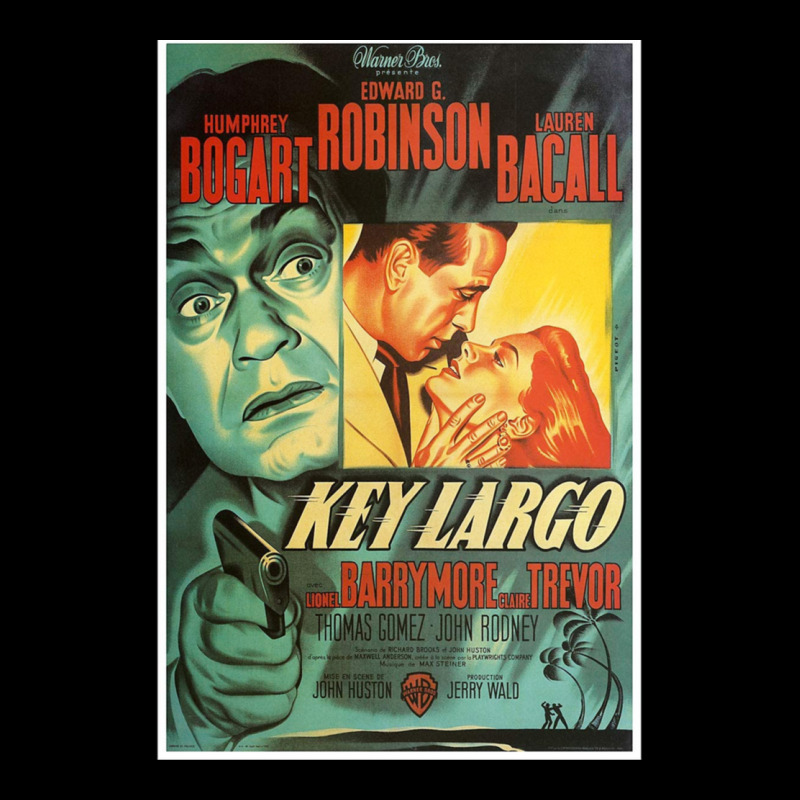 Key Largo  Vintage Movie Poster (humphrey Bogart Pocket T-Shirt by HaLeTu | Artistshot