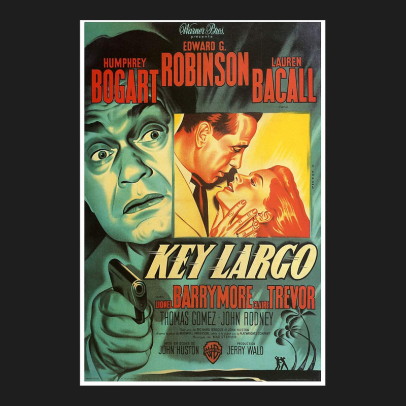 Key Largo  Vintage Movie Poster (humphrey Bogart Classic T-shirt by HaLeTu | Artistshot