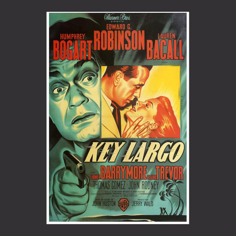 Key Largo  Vintage Movie Poster (humphrey Bogart Vintage Hoodie by HaLeTu | Artistshot