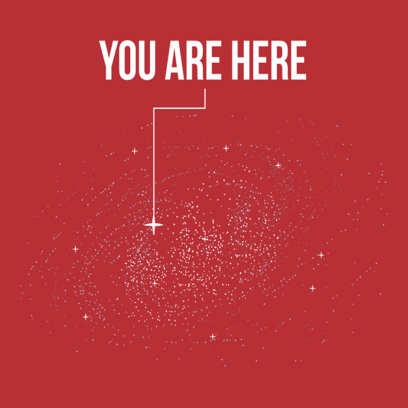 You Are Here Solar System Moon Space Hippie Yellow T-shirt | Artistshot