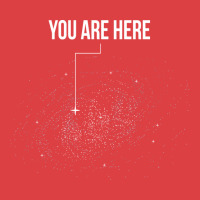 You Are Here Solar System Moon Space Hippie Yellow Tank Top | Artistshot