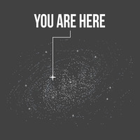 You Are Here Solar System Moon Space Hippie Yellow Vintage T-shirt | Artistshot