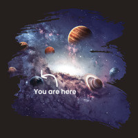 You Are Here Solar System Moon Space Girl Tank Top | Artistshot