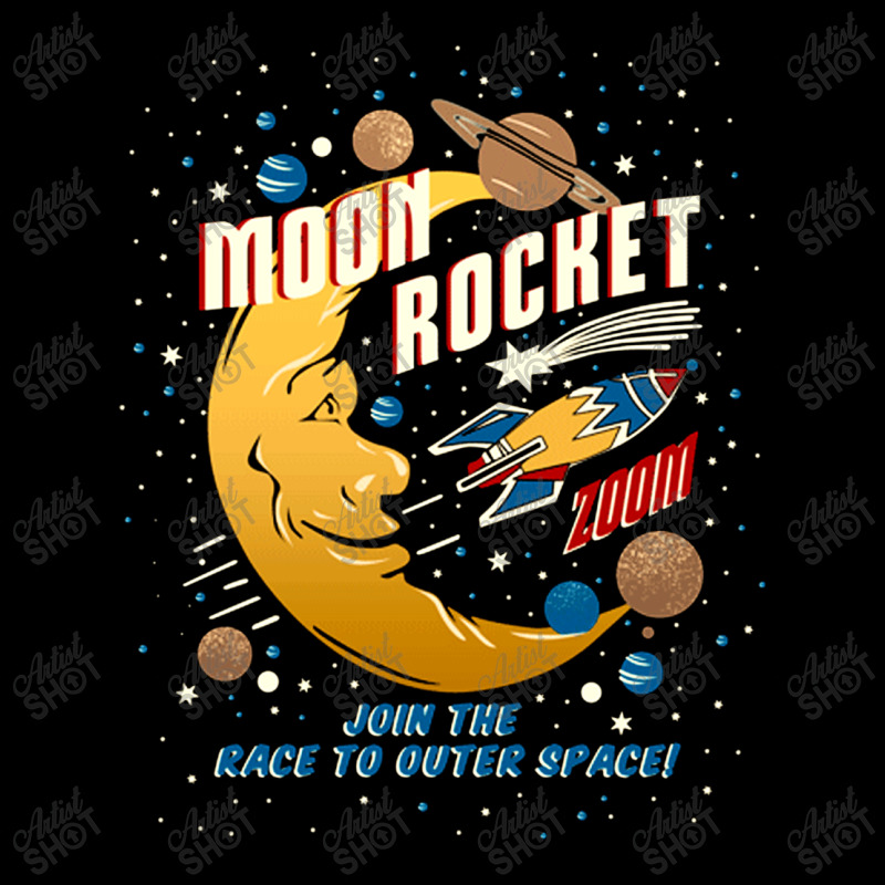 Moon Rocket Vintage Men's Long Sleeve Pajama Set | Artistshot